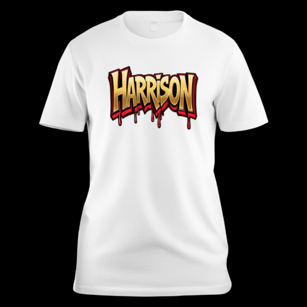 Name Art custom t-shirt - Image 3